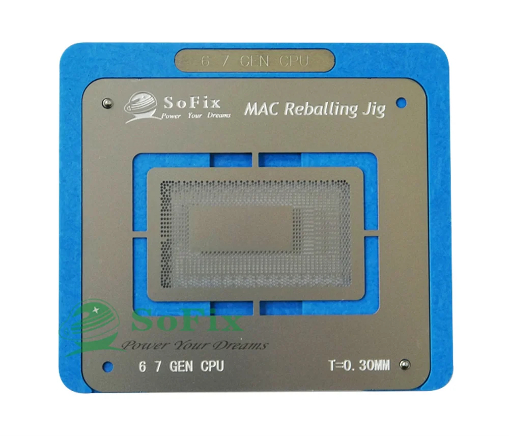 Sofix 2013-2020 CPU BGA Reballing Kit Inter CPU Reballing Jig with Stencil CPU Chip Platform for Macbook Repair