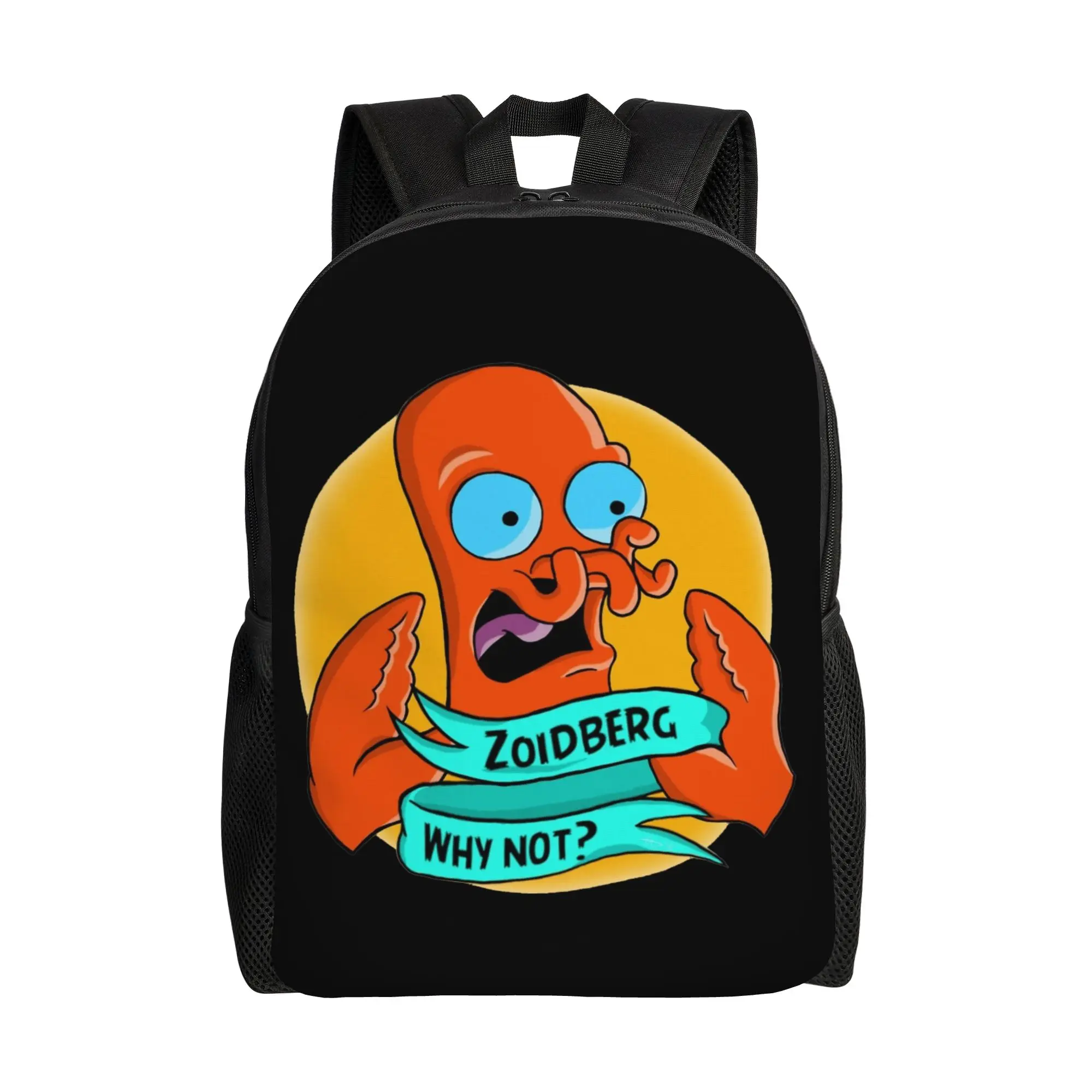

Модный рюкзак Zoidberg Why Not Fashion для активного отдыха, походов, путешествий, с мультяшным принтом Futurama, для мужчин и женщин, студенческая сумка через плечо