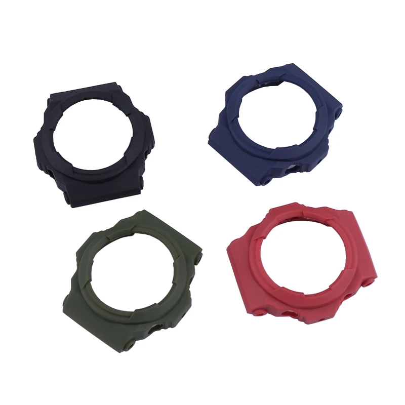 Pulseira de relógio de resina masculina e caixa compatível com casio GA-150 GA-300 GA-310 GLX-150 pulseira de relógio feminina pulseira esportiva de borracha 16mm
