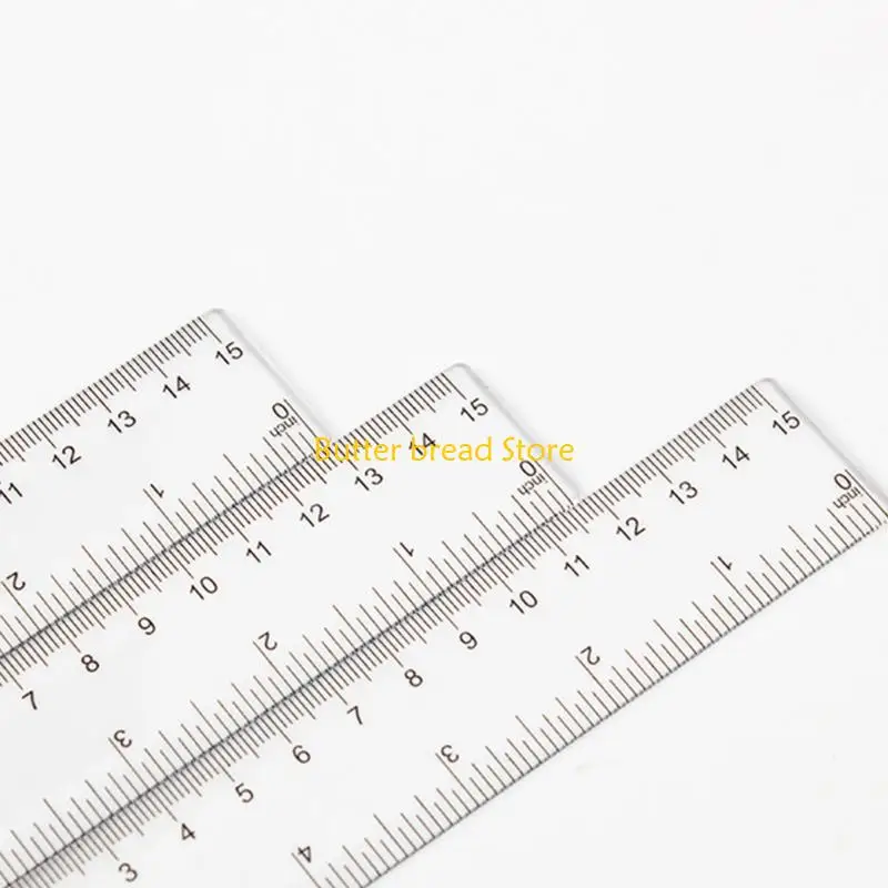 W89C 4 PCS Geometry Math Set 15cm مجموعة الحاكم مجموعة الحكام المنقار البلاستيكي المثلث حاكم المثلث