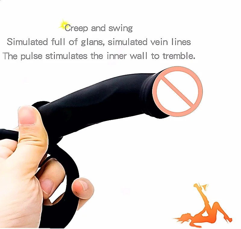 Consoladores para pene con cuentas anales de doble penetración, juguetes sexuales, anillo para pene para hombres, productos eróticos con correa, vibración de 10 frecuencias