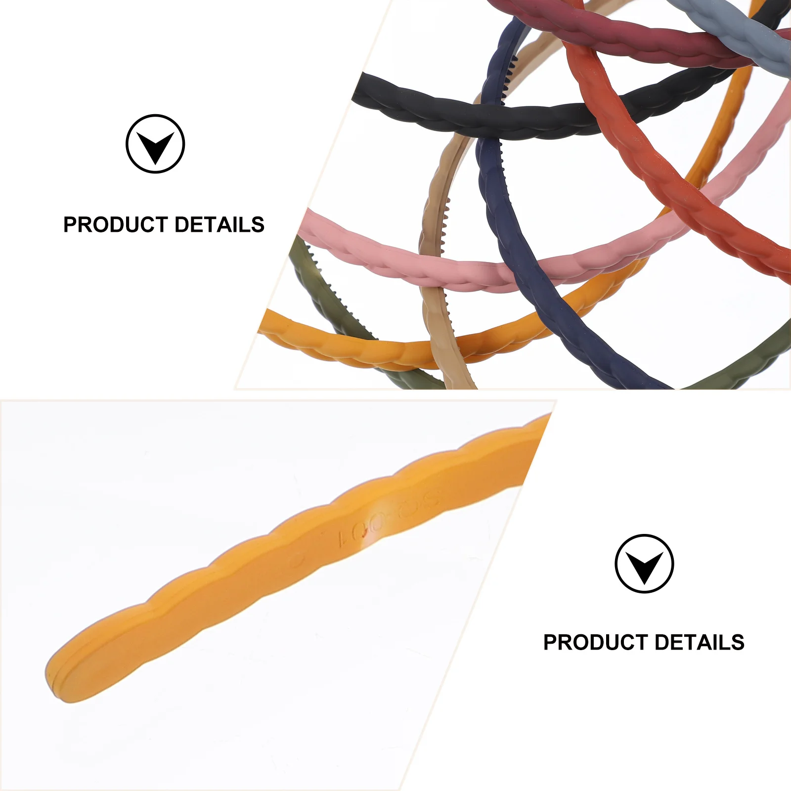 

9Pcs Frosted Plastic Hairband Hair Hoop Girls Women Headwear Elegant Hair Accessories Fashion Frosted Headband