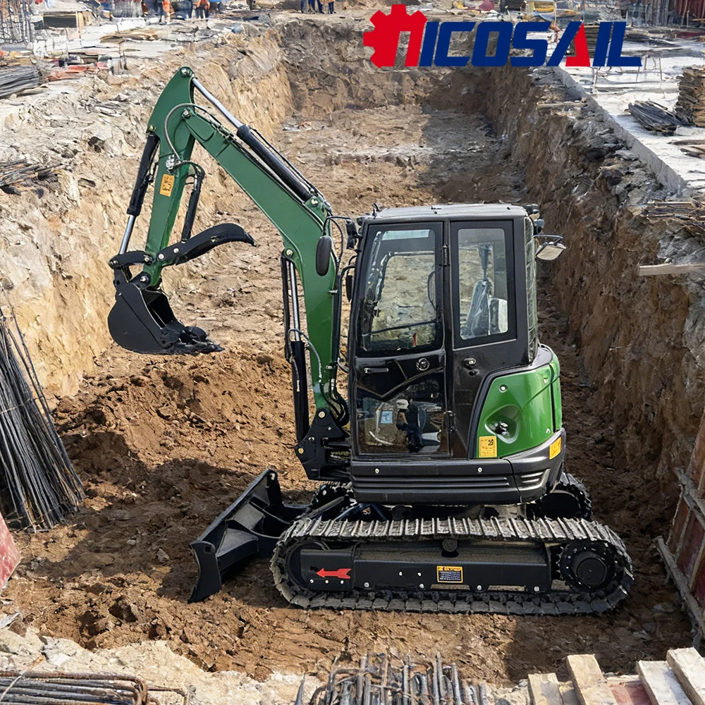 

Nicosail 3.5T Compact Engineering Excavator for Urban Construction Pipe Laying Trenching Operation