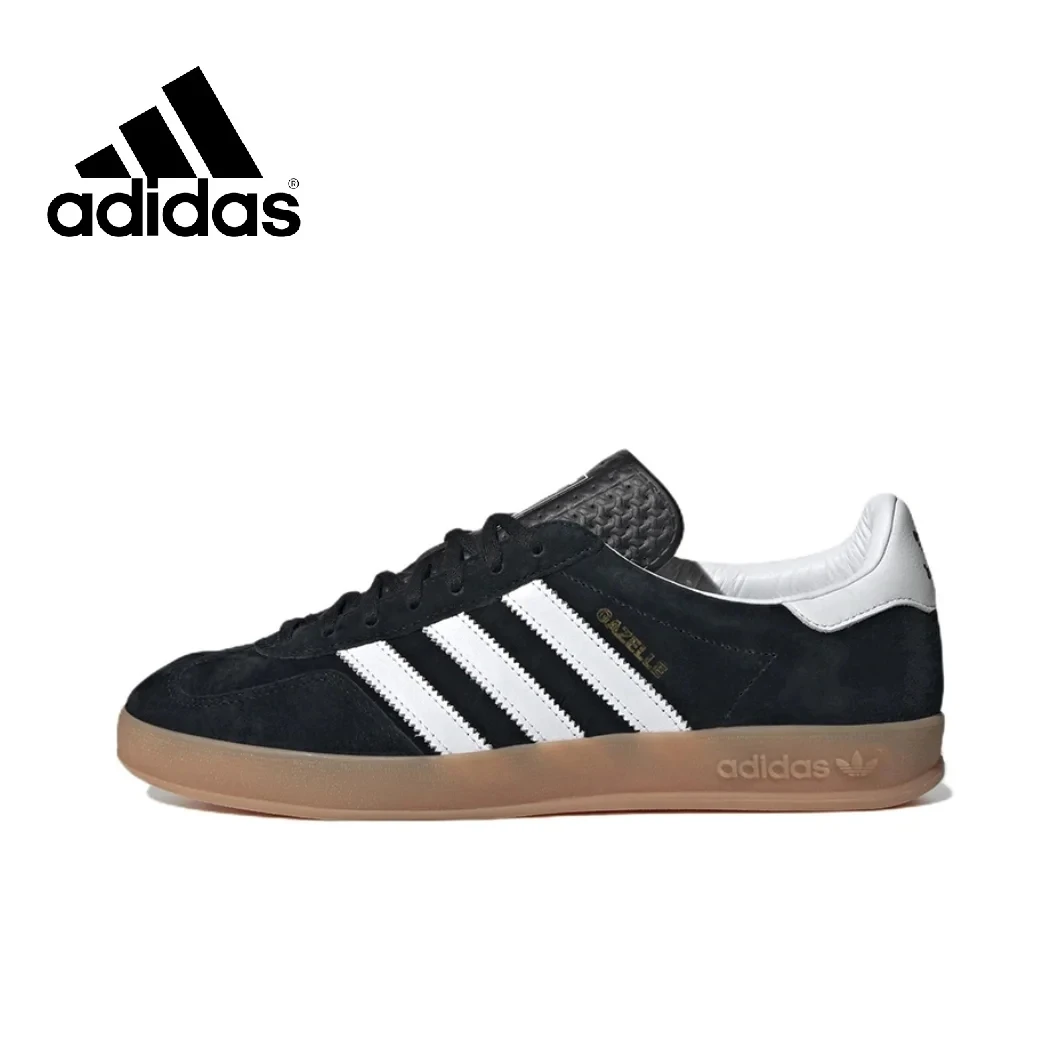 Adidas New GAZELLE INDOOR Low Men and Women Athletic Board Shoes Classic Retro Sneakers Lightweight fashion sneakers Pink&White