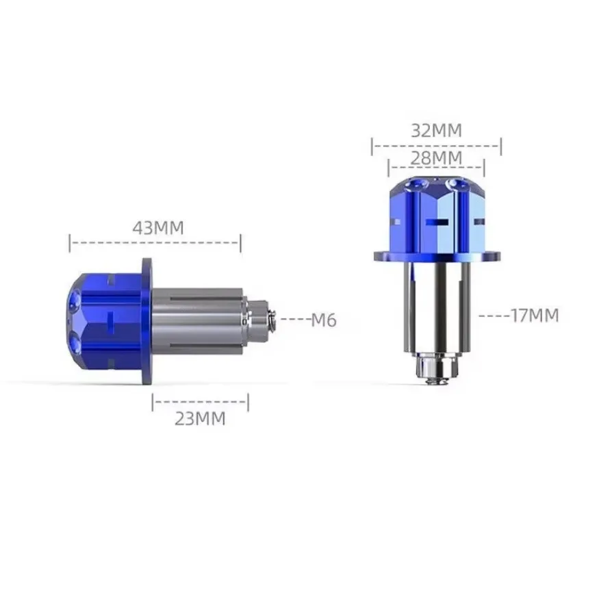 2pc  CNC Aluminum Universal Motorcycle Handle Handlebar Grips Bar End Cap Plugs image 3