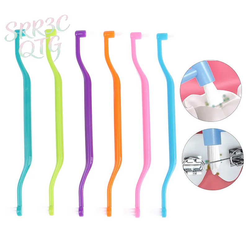 Hot Sale 1PC Interdental Brush Double-Beam Soft Teeth Cleaning Toothbrush Oral Care Tool Small Head Soft Hair Implant Adult