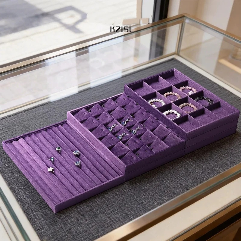 Velvet Jewelry Tray A Display and Storage Prop for Rings Pendants Necklaces Earrings and Jewelry Viewing