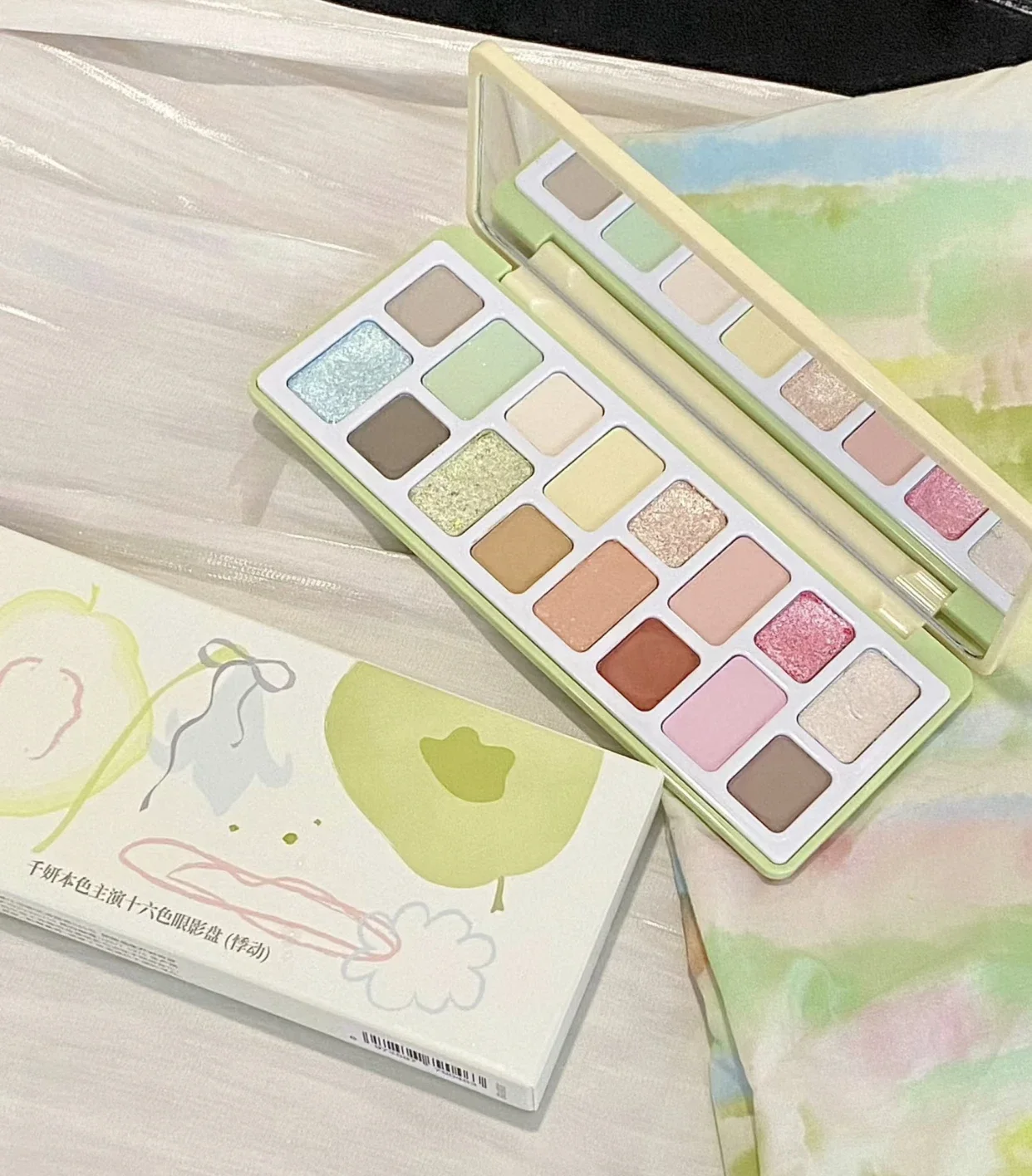 

Qianyan 16 Color Eye Shadow Palette Pink Brown Cowboy Blue Multicolor Matte Pearl Smoky Eye Makeup Palette
