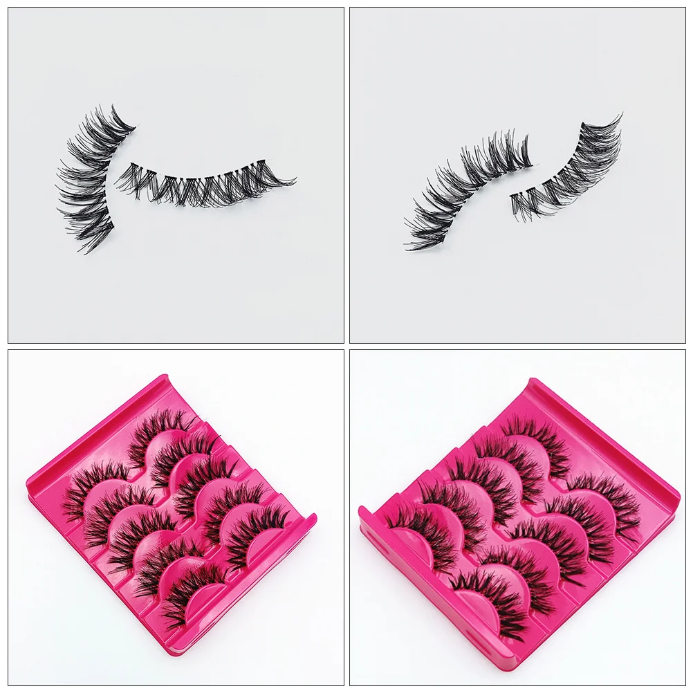 15 pares de pestañas artificiales, diseño acampanado de plumas, pestañas postizas ultraligeras para un encanto de ojos mejorado, volumen grueso reutilizable