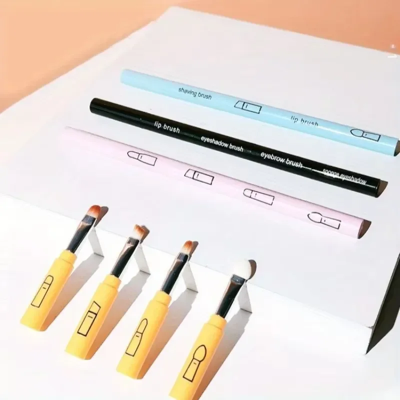 Multifunctional Facial Supplies Brush - 4 In 1 Removable Gadget for Makeup, Powered by Beauty Tools - Makeup Brushes & Devices