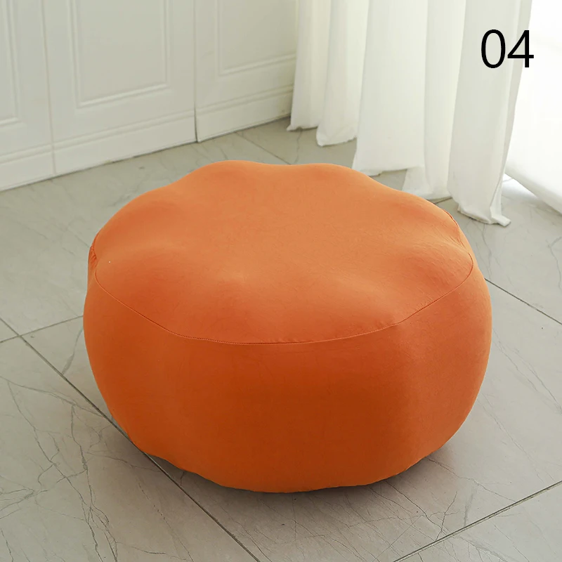 Jacquard  Elastic Stool Cover Pumpkin Shaped Footrest Footstool Protector Covers Ottoman Covers Seat Cushion Cover