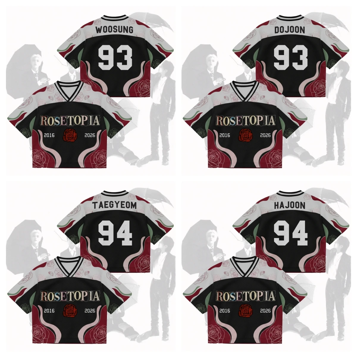 Kpop Concert Support To Vibe On Rosetopia World Tour The Rose Jersey Summer American Street Retro Style T-Shirt Family Matching