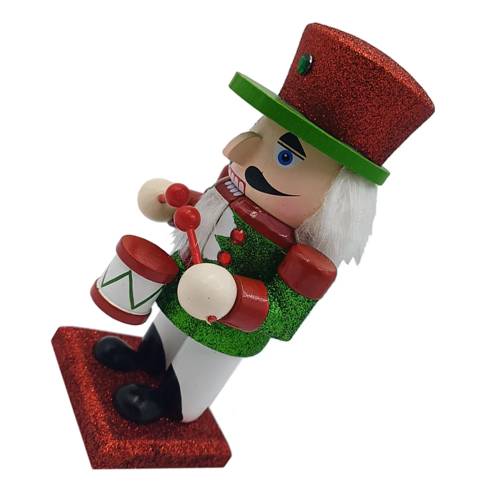 

Wooden Nutcracker Soldier Decoration Christmas Figure Festival Home Decor Desktop Xmas Ornament Craft Tree Supplies Miniature