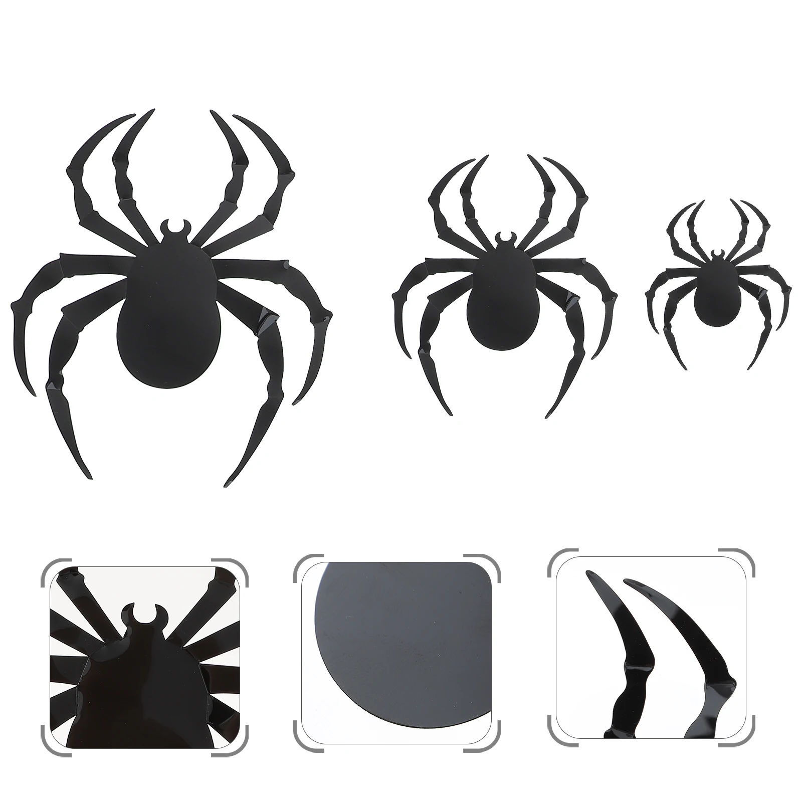 

Halloween 3D Spider Wall Sticker Decoration Party Indoor Black Festival Decorations