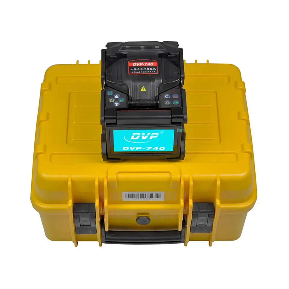 Imagem -02 - Multilanguage Fibra Óptica Fusão Splicer Dvp740 Ftth Dvp Trunk Welder Fttx Máquina 740d Brand New