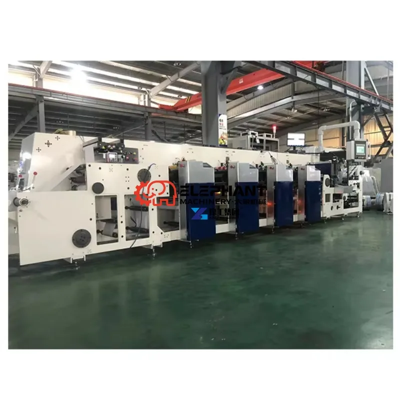 2/4/6/8/10 Colors Unit Type Flexo Printing Machine for Label Sticker