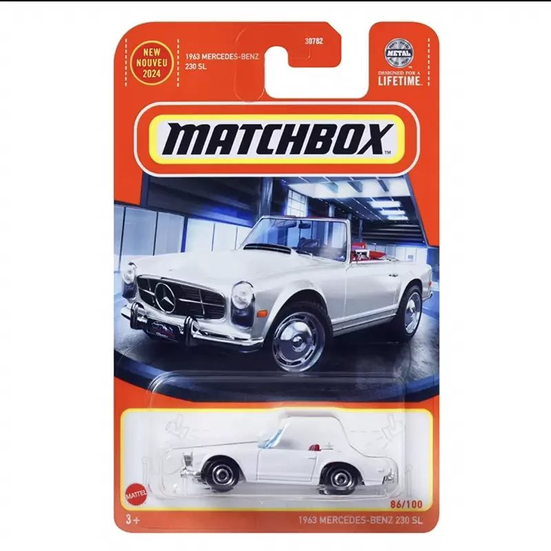 Oryginalny Mattel Matchbox Car 1/64 Diecast Boys Toys Indiana Jones Ducati Volkswagen Golf Ford Police Toyota MR2 Mercedes Benz