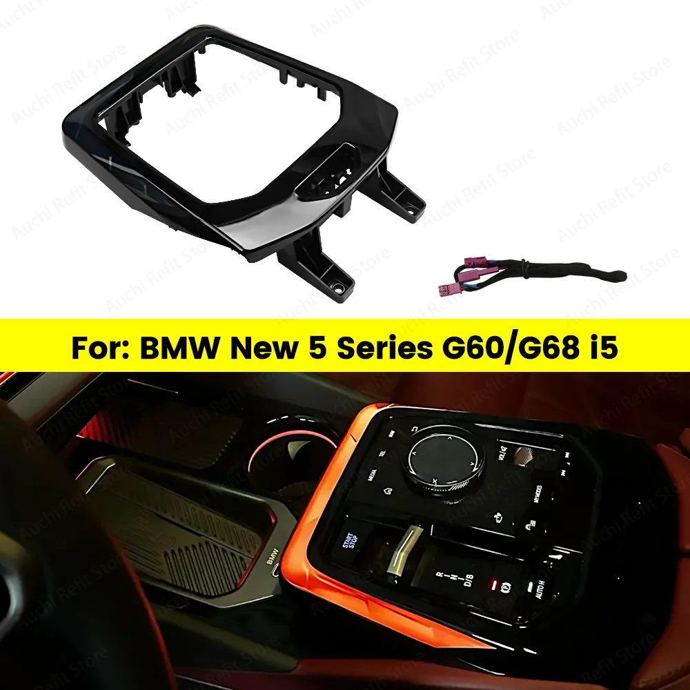 

Auchi 15 Color Car Central Control Crystal Saddle Lamp Ambient Light For BMW New 5 series G60 G68 i5 Auto RGB Decorative Lamp
