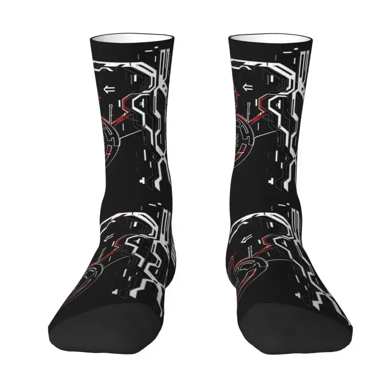 

Cute Printed Japanese Tokyo Flower Techwear Socks Stretch Summer Autumn Winter Future Tech Street Wear Graphic Crew Socks