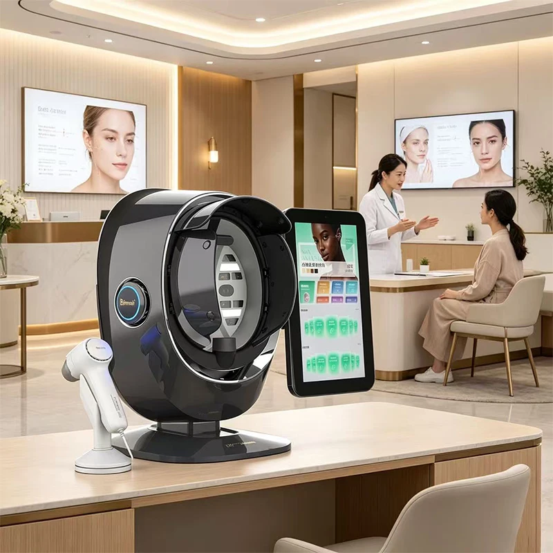 

Portable Newest Skin Analysis Machine Face Mirror Dermatoscope With Scalp Analyzer for Salon Spa Use