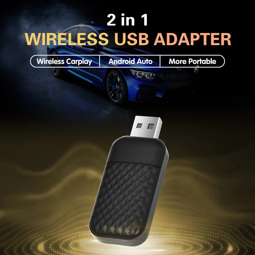 

2in1 Carplay Android Auto Wireless Adapter Smart Box Car Wired CarPlay Android Auto Bluetooth-Compatible Auto Connect Car Part