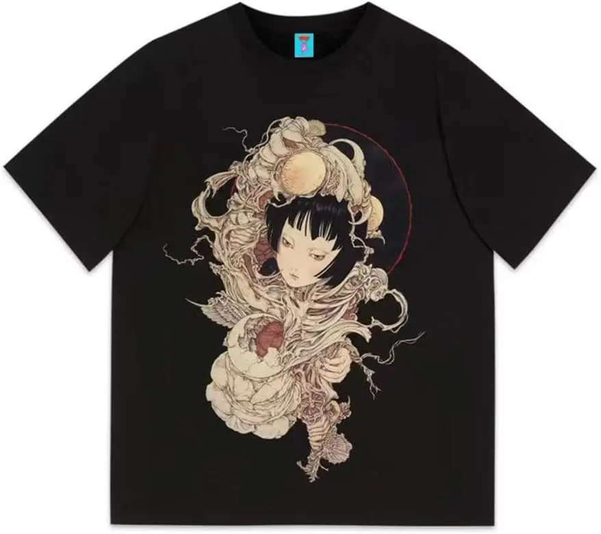 Vintage Fashion Printed T-Shirt Loose Casual Top