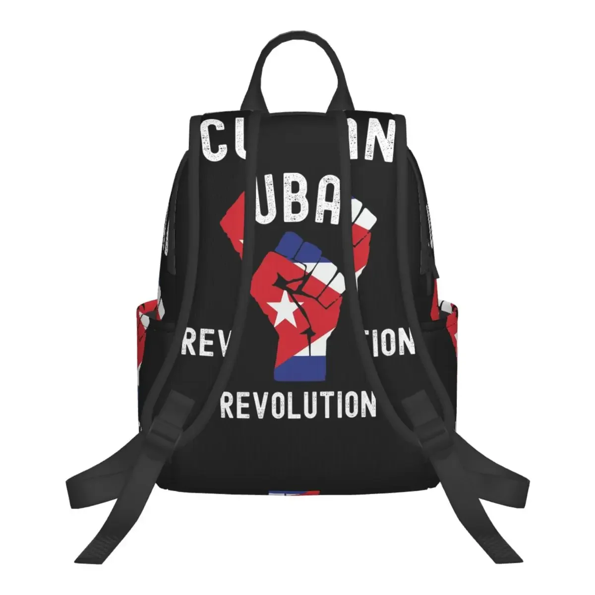 Cuban Revolution Cuba Flag Design Vintage Student Backpack School Bag Hiking Travel Daypack for Boys Girls Bookbag Shoulder Bags