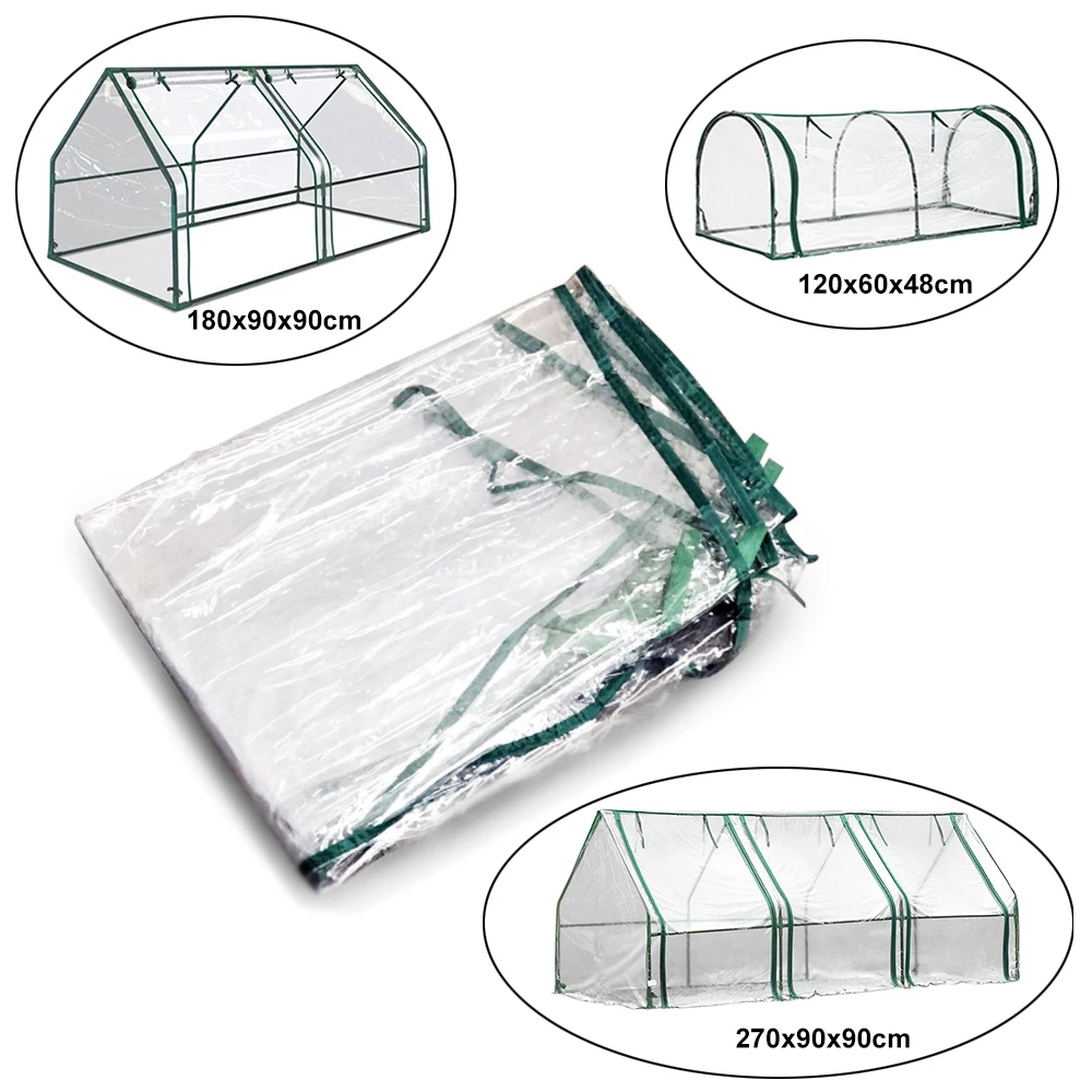 3 Sizes Greenhouse  PVC Transparent Plant Cover without Frame for Indoor Outdoor Gardens Vegetable Plant Seeds Growing