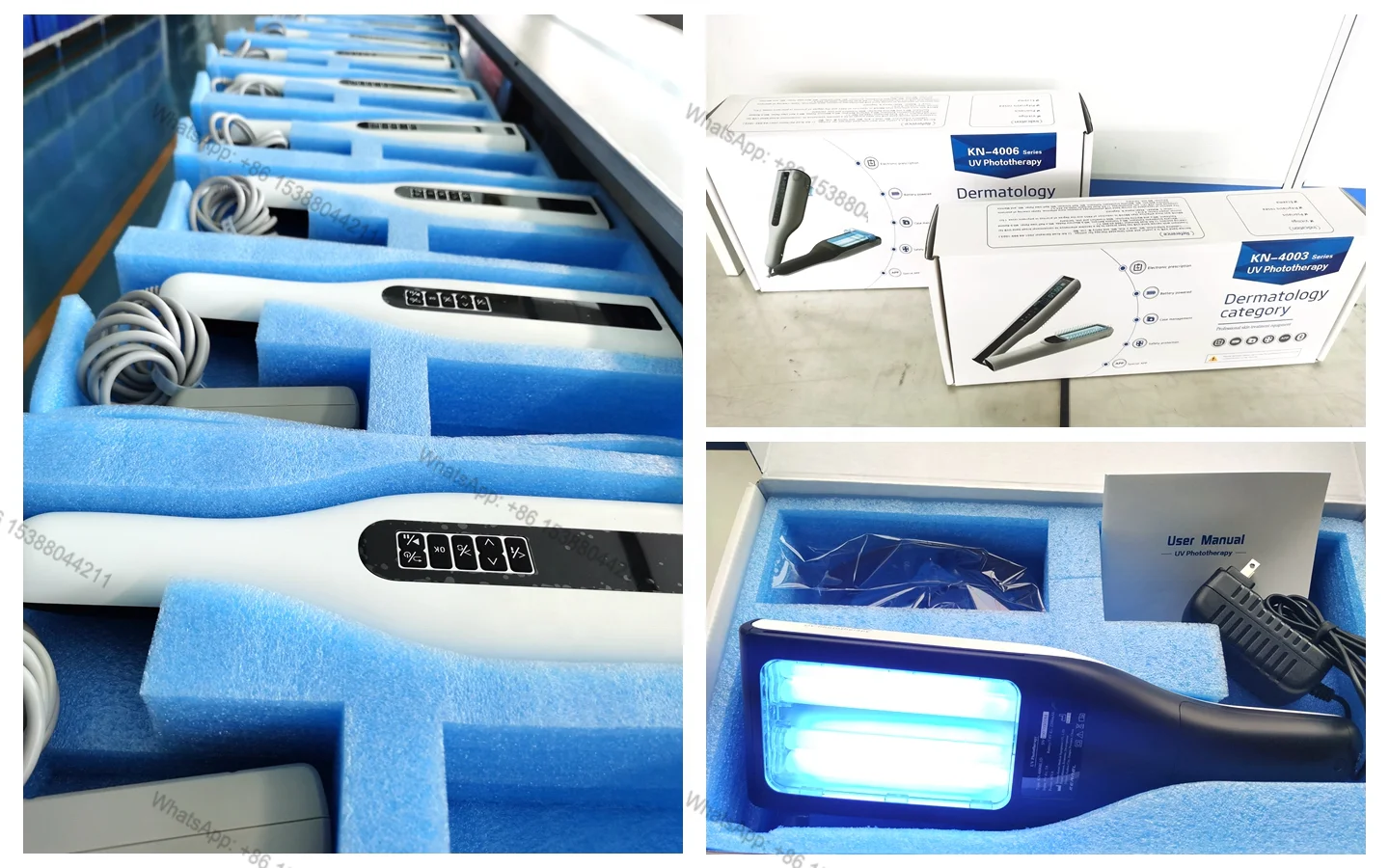 2026 Handheld Narrow Band UVB Light KN-4006BL1 for Vitiligo Treatment 2026 Hot Selling Uv Therapy Device Portable UVB Lamp