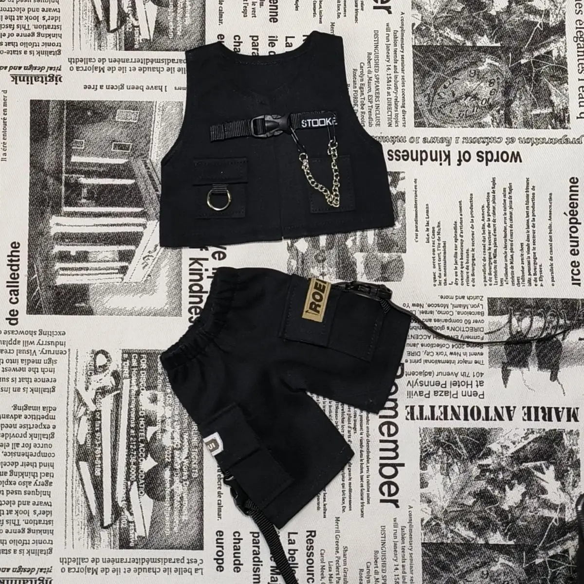 BJD4 children's clothing, workwear, vest shorts set, versatile men's and women's 3-color summer new product