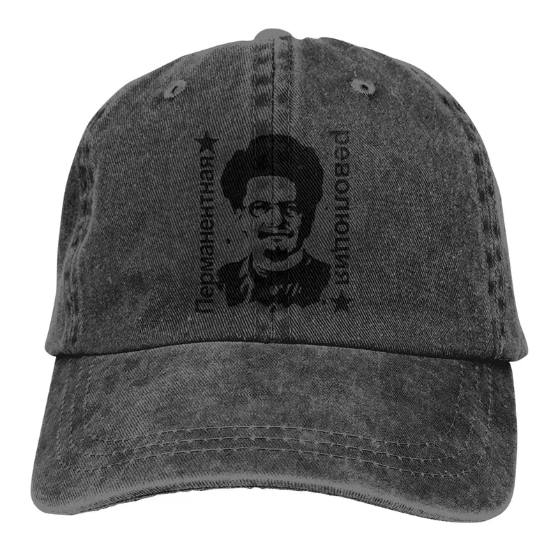 Y2K Leon Trotsky Permanent Revolution Baseball Cap Men Marxism Socialism CCCP Soviet Union Colors Women Snapback Caps