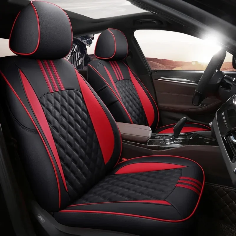 High Quality Waterproof Heavy Duty PU Leather Car Seat Cushion Anti Slip Universal Fit Auto Seat Protector Support OEM ODM Servi