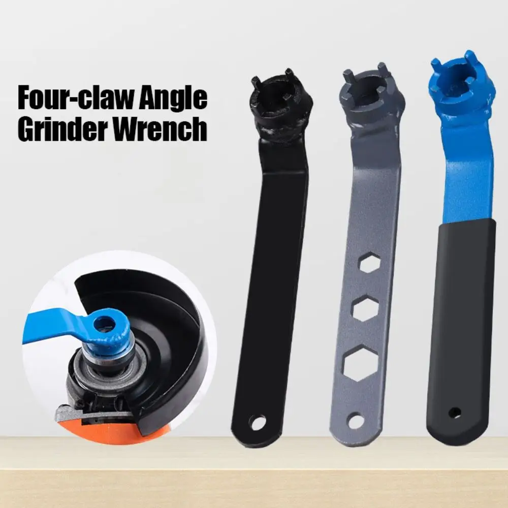Adjustment Four-Claw Wrench Labor Saving Efficient Angle Grinder Wrench Non-slip High Toughness Lock Nut Flange Remover