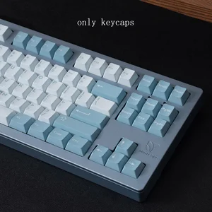 121 Kunci Tombol Aifei WOB BUSUR Tombol Profil Cherry Tembakan Ganda Putih Hitam untuk Keyboard Mekanis Kustom GK61 Anne Pro 2 12 keycaps penjualan terbaik hitam - №