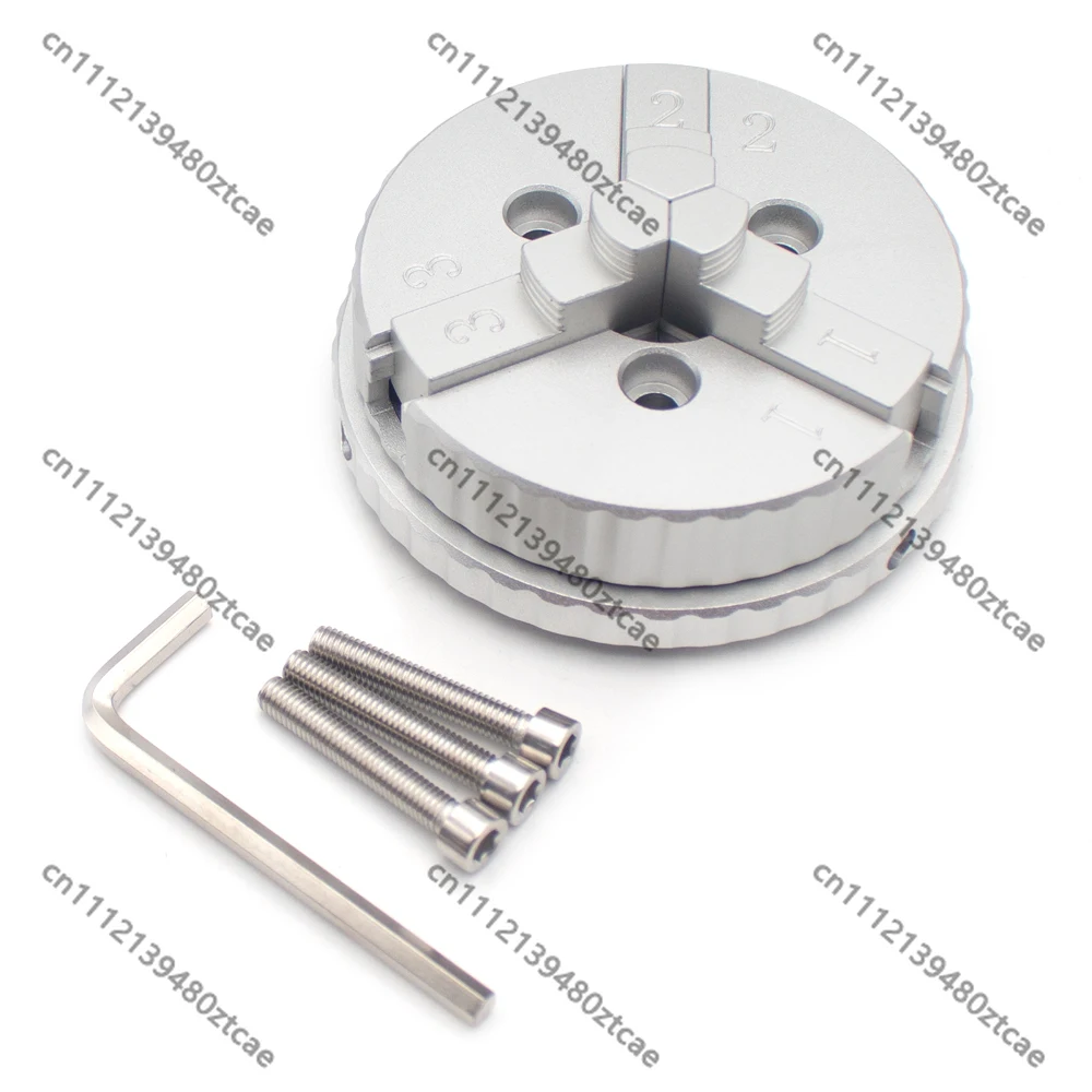 High Precision Three-Jaw Vise Chuck 1-48mm Clamping Range Industrial Mini Bench Clamp Repair Model Craft Processing Tool