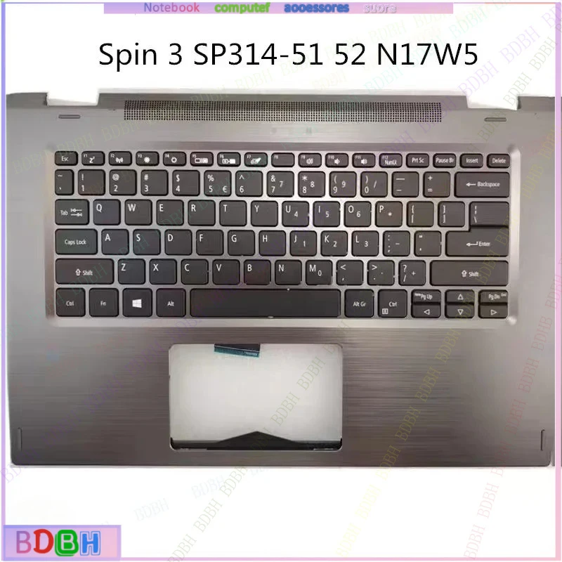 ZQ  For 95New Acer SP513-52 A114-32 A515-54 Spin3 SP314 51 52 54C Case Keyboard