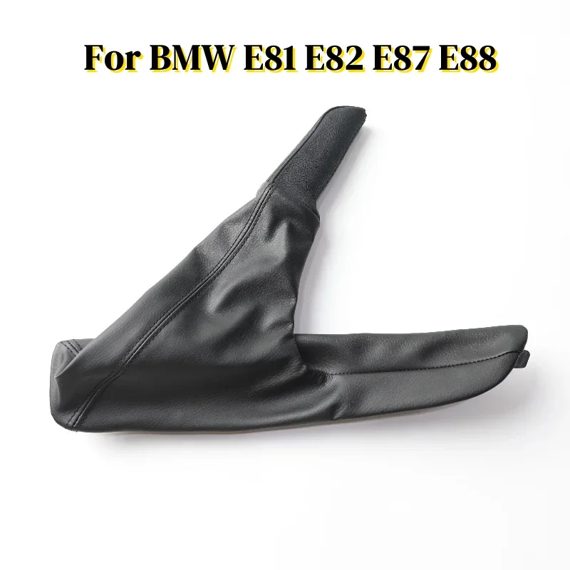 Car Refit Accessory Leather Handbrake Handle Cover for BMW E81 E82 E87 E88 Modification Retrofit Parts