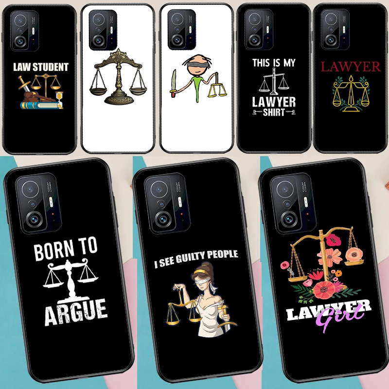 Coque pour Xiaomi 17 Pro Max 15 14 Ultra 13T 14T 15T POCO X7 Pro X5 X6 F6 F5 F7 F8 Ultra - Thème Droit, Avocat, Juge, Justice, Affaires