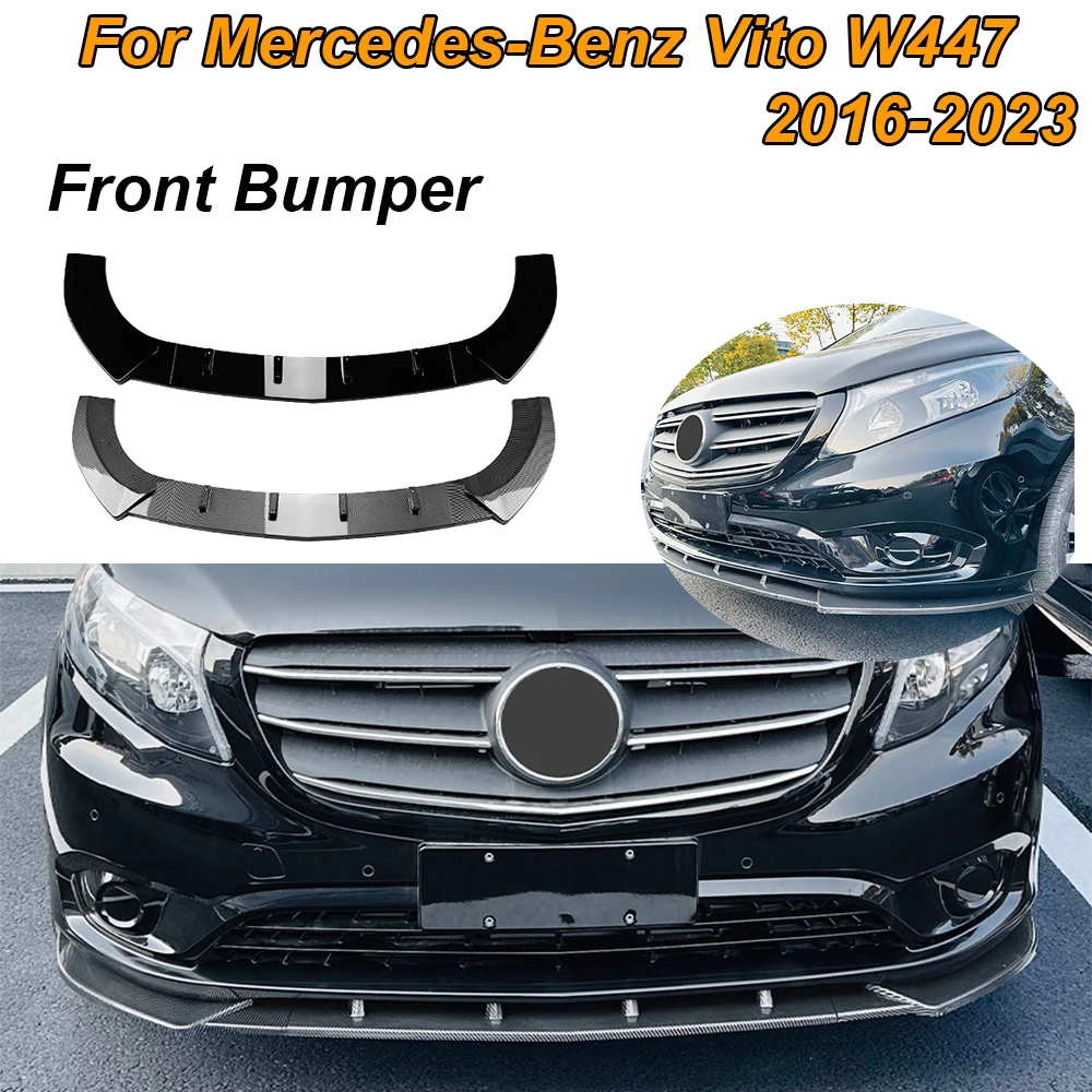 

Разветвитель губ переднего бампера для Mercedes-Benz Vito W447 2016-2023, набор диффузоров для кузова автомобиля, аксессуары для модификации внешней части