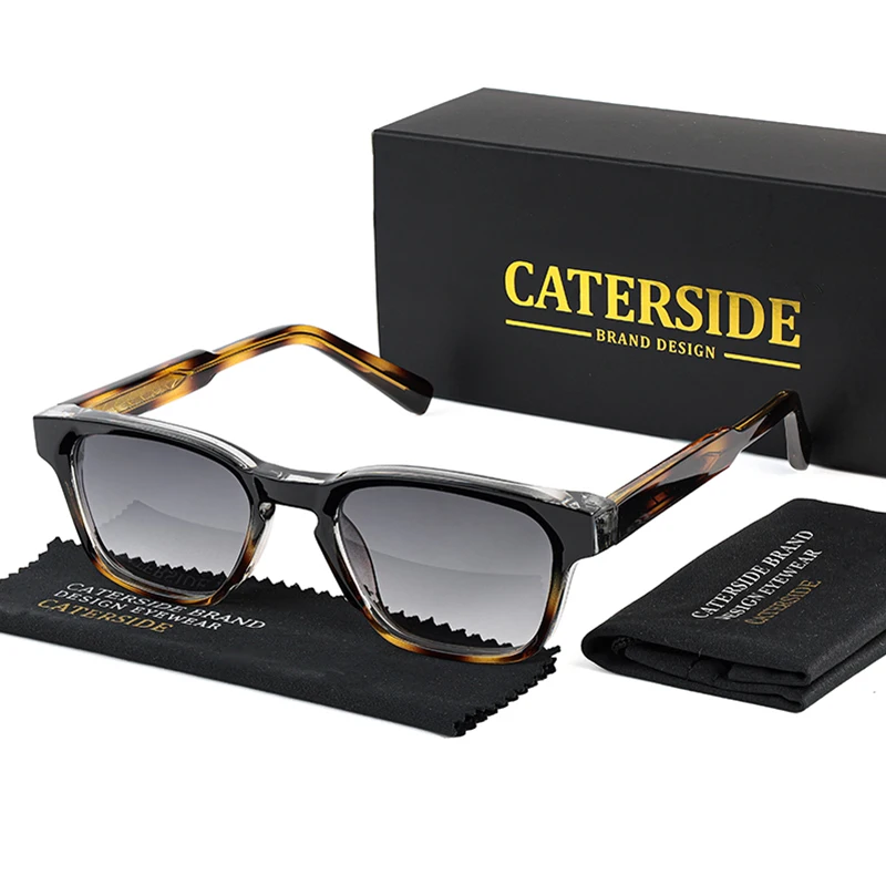 CATERSIDE Retro Quadratische Sonnenbrille mit kleinem Rahmen für Herren, Punk-Marken-Designer-Sonnenbrille für Damen, Outdoor-Reise-Party-Brillen, bestes Geschenk – Detail 4