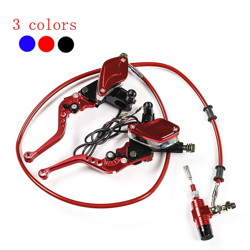 Motorcycle Hydraulic Clutch Kit Brake Master Cylinder Oil Hose Brake Levers Kit For Honda Yamaha Suzuki Kawasaki Dirt Bike