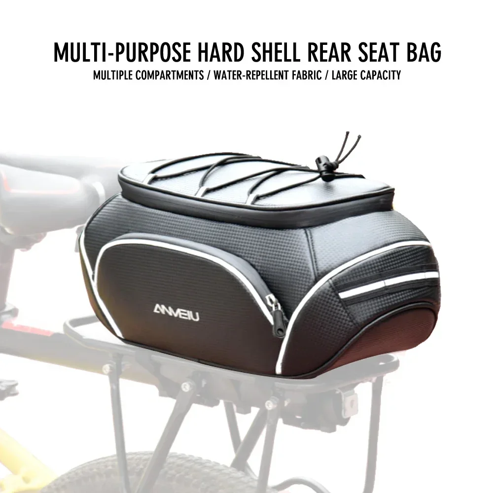 

10L Large Capacity Waterproof Bicycle Saddle Bag MTB Road Bike Shockproof Trunk Luggage Carrier Multi-Functional Cycling Storage
