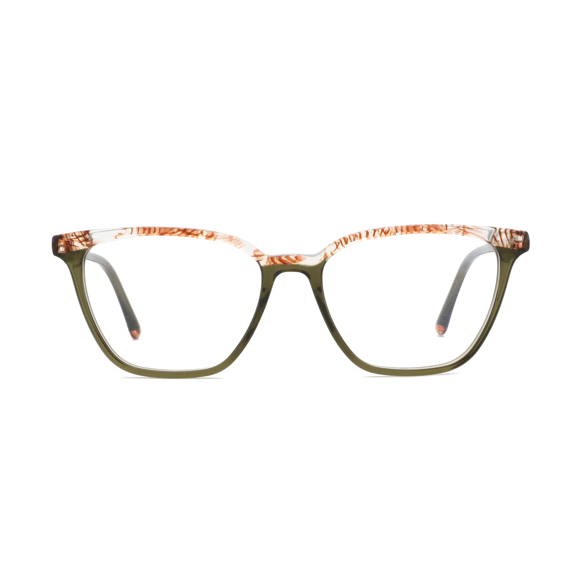 

ZENOTTIC Trend Ladies Square Optical Glasses Frame for Women Non-Prescription Clear Lens Eyeglasses JSP8012