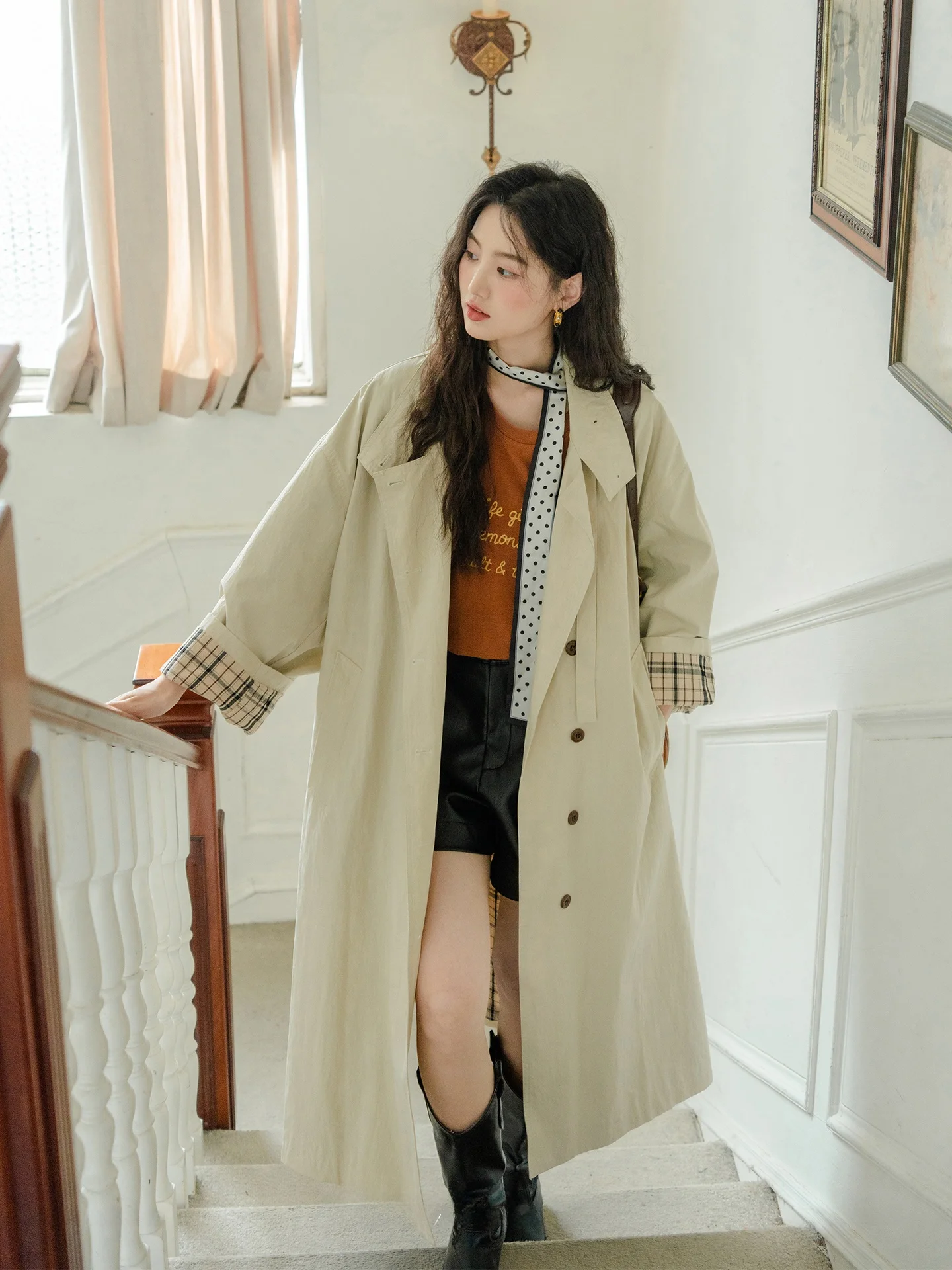 

Женская демисезонная куртка i Color Coat Ele And Sli: модная и удобная, из смесового хлопка