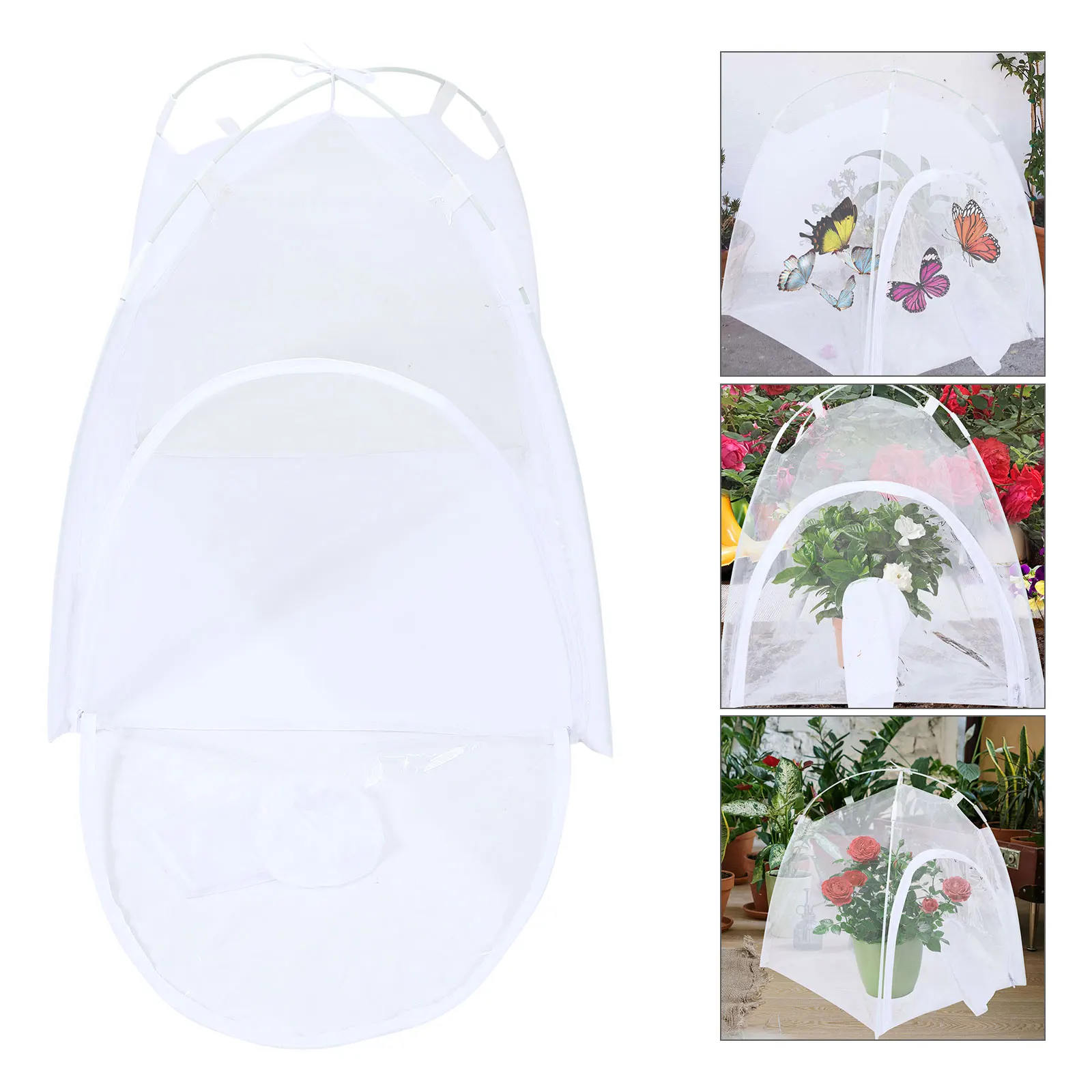 

Foldable Insect Cage Lightweight Pvc Mesh Net For Butterflies Bees Ladybugs Habitat Breeding Observation Cage Plant Protective