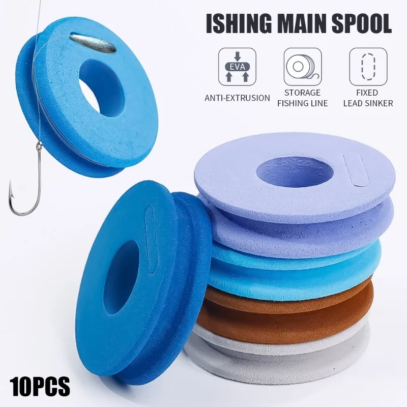 10/20pcs EVA Fishing Line Winding Board Coil Tackle Accessories Foam Main Spool Portable Fishing Accessories Tool Supplies