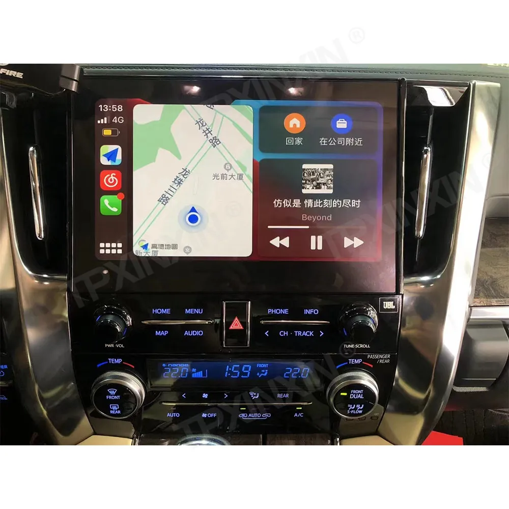 For Toyota Alphard 30 Vellfire 30 2015 - 2020 Android Car Radio 2Din Stereo Receiver Autoradio Multimedia Player GPS Navi Unit