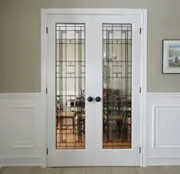 Household High Quality Rainproof Moisture Proof French Double Doors Durable French Entrance Doors Noise Reduction French Doors 2