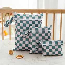 Elinfant 3 szt. Tkanina z recyklingu wodoodporna sucha torba na mokro przenoÅna torba na pieluchy sanitarna torba do przechowywania