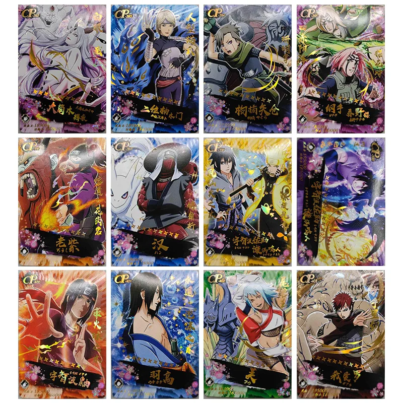 

Anime NARUTO Rare CP Refraction Foil Ootutuki Kaguya Nii Yugito Karatachi Yagura Toys for boys Collectible Card Birthday Present